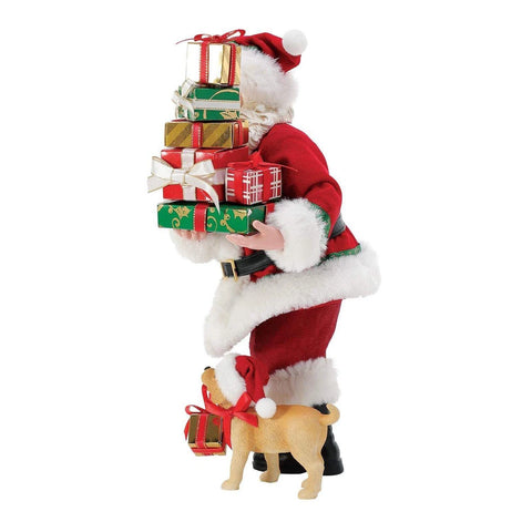 Furry Helper Santa Figurine, 10.5" (Set of 2)