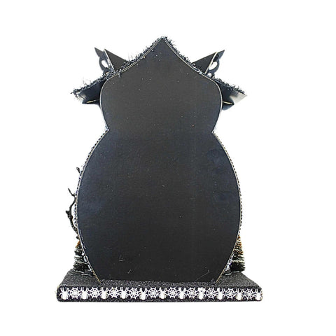 12" Lighted Owlhouse In Orange And Black (2 Styles - Sold individually)