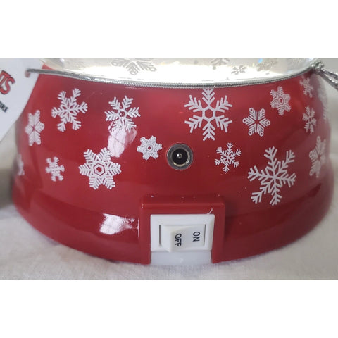 LED Dome Snoopy & Woodstock Campfire Swirl Water Globe, 5.75"