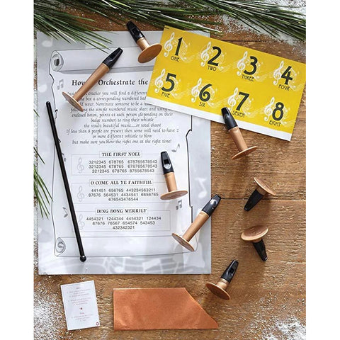 Concerto with Musical Whistles Party Crackers, 10" (Set of 8)