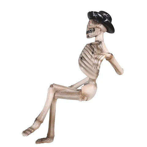 Lifesize Skeleton Sitting Halloween Decoration, 62"