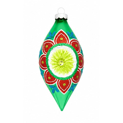 Holiday Splendor Glass Reflector Tulip Ornament, 7" (4 styles - sold individually)