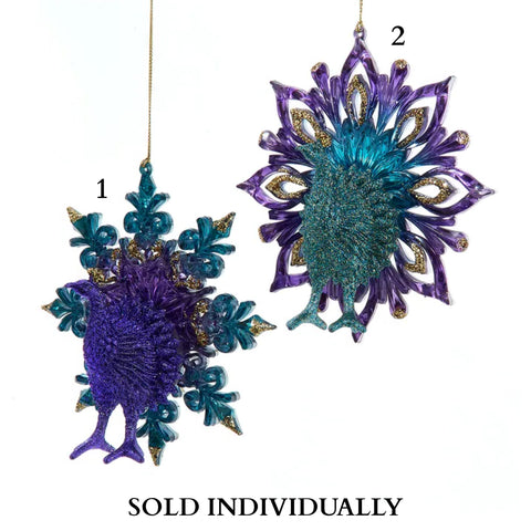 Peacock Ornaments (2 Styles – Sold individually)