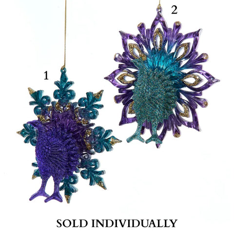 Peacock Ornaments (2 Styles – Sold individually)