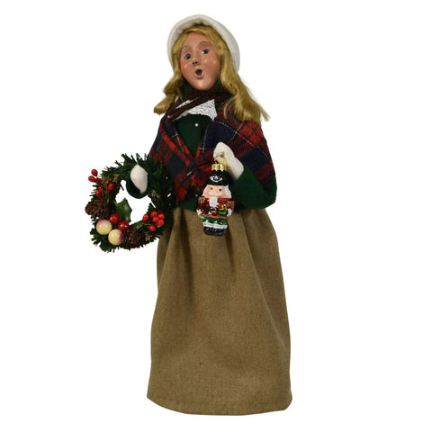 Ornament Family Woman Caroler Figurine, 13"