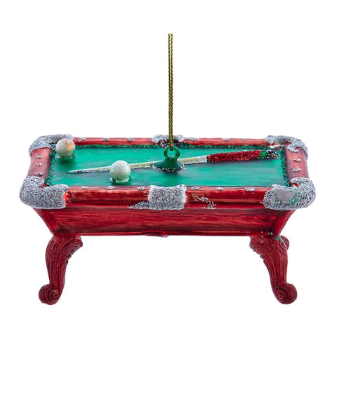 Glass Pool Table Ornament