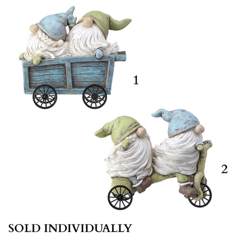 Resin Travelling Gnome Couple 4.75" (sold individually)