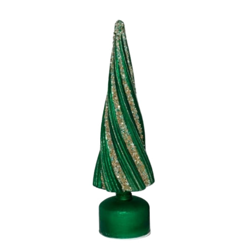 Glass Revolving Tree w/LED Lights, 16" (2 styles - sold individually)
