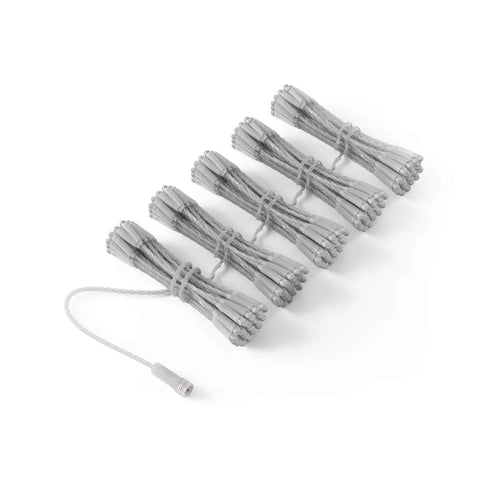 Twinkly Plus Curtain, 5x50 RGBW LEDs, PLC, Clear Wire