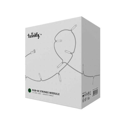 Twinkly Plus Strings, 1x250 RGBW LEDs, PLC, Green Wire
