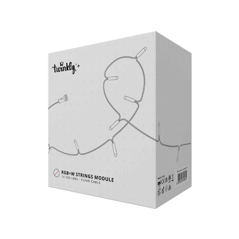 Twinkly Plus Strings, 1x250 RGBW LEDs, PLC, Clear Wire