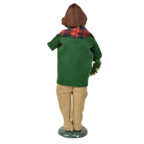 Ornament Family Man Caroler Figurine, 13"
