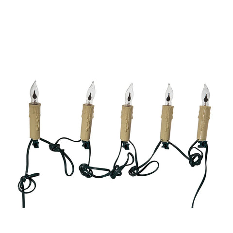 UL 7L Flicker Flame Candle Light Set, 9'