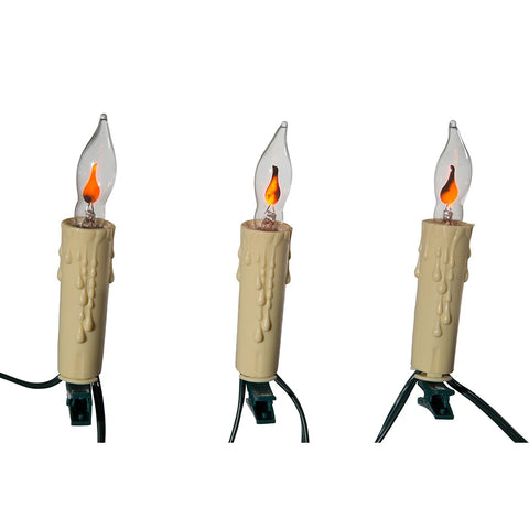 UL 7L Flicker Flame Candle Light Set, 9'