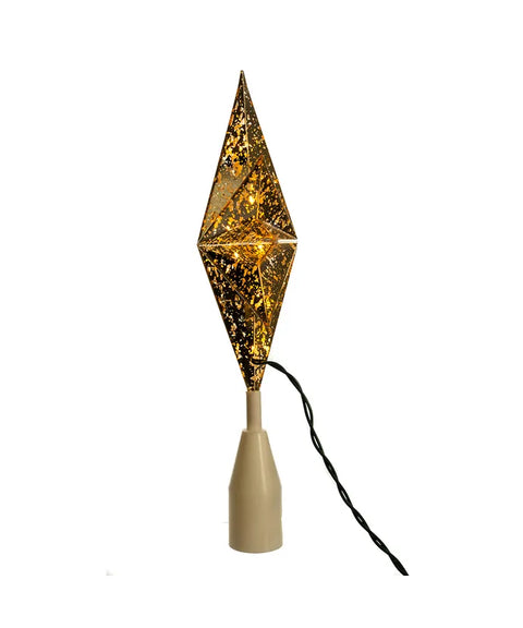 10-Light Gold Bethlehem Star Treetop, 12.25" (UL)