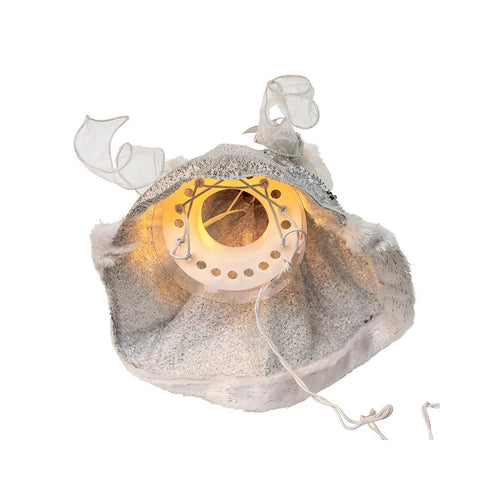 UL 10-Light Silver & Ivory Angel Treetop, 14"