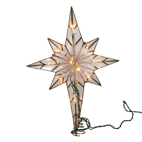 UL 10L Capiz Bethlehem Star Treetop, 12"
