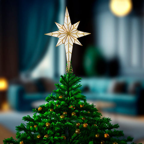 UL 10L Capiz Bethlehem Star Treetop, 12"