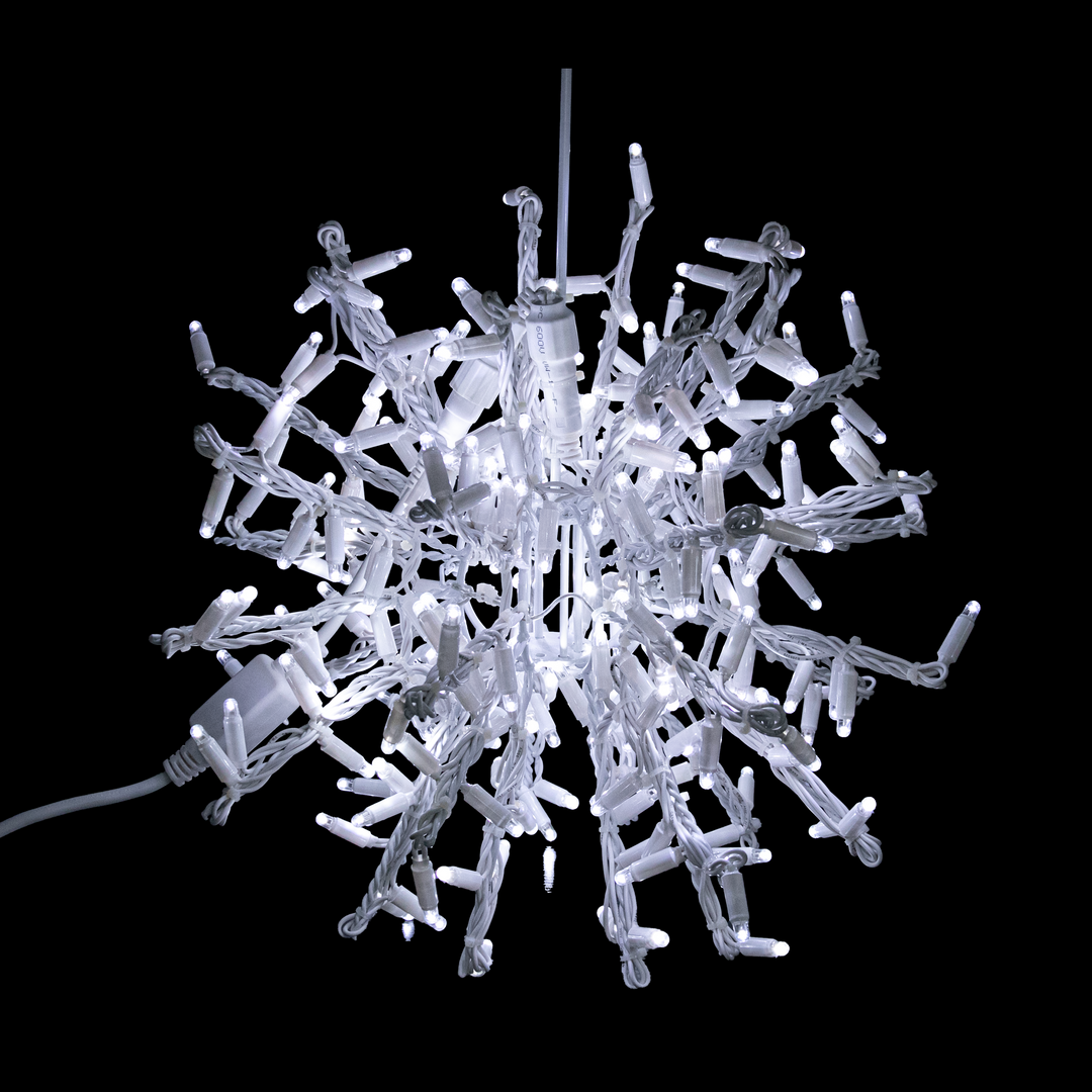 Led Snowball Large Foldable Snowball, LED Lit (White), 48