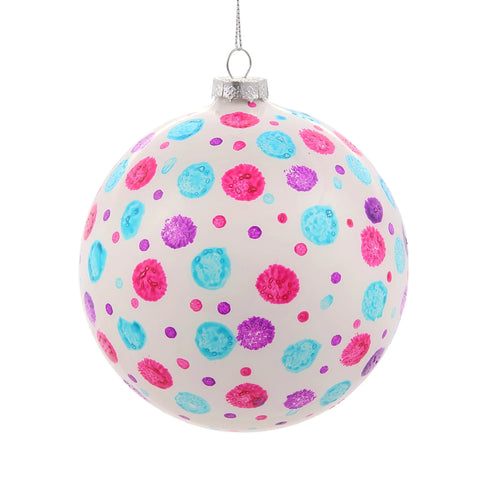 Dotted Bubble Ball Ornament, 4.7" (120mm)