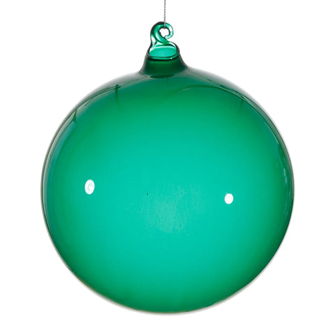 Citrus Green Bubblegum Glass Ball Ornament, 6" (150mm)
