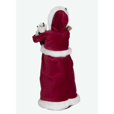 Message Mrs Claus Caroler Figurine, 13"
