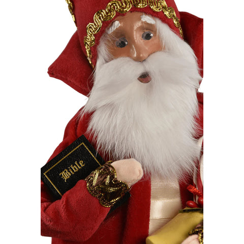 Saint Nicholas Caroler Figurine, 13"