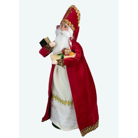 Saint Nicholas Caroler Figurine, 13"