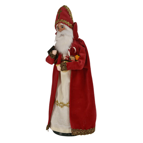 Saint Nicholas Caroler Figurine, 13"