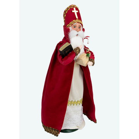 Saint Nicholas Caroler Figurine, 13"