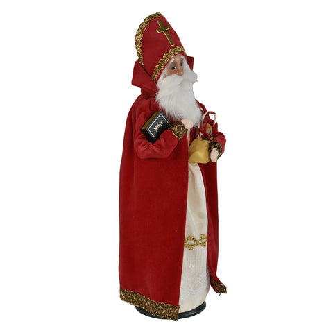 Saint Nicholas Caroler Figurine, 13"