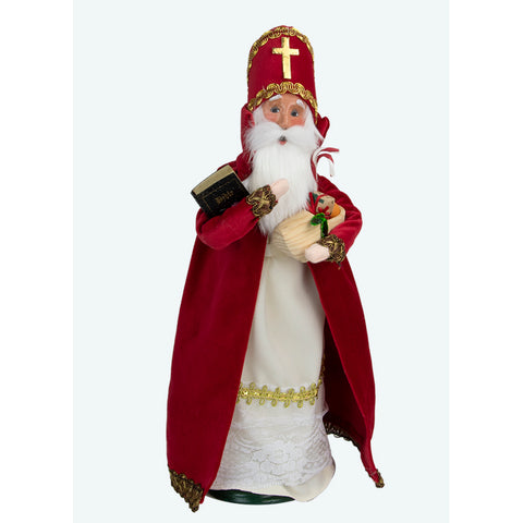 Saint Nicholas Caroler Figurine, 13"