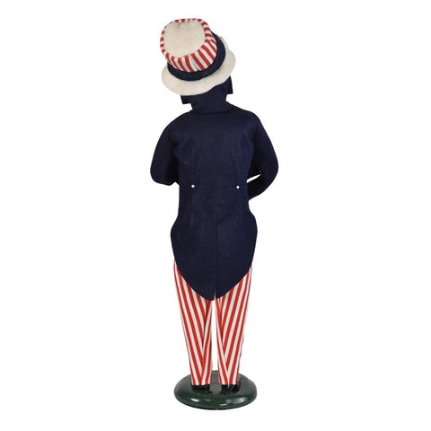 Uncle Sam Caroler Figurine, 13"