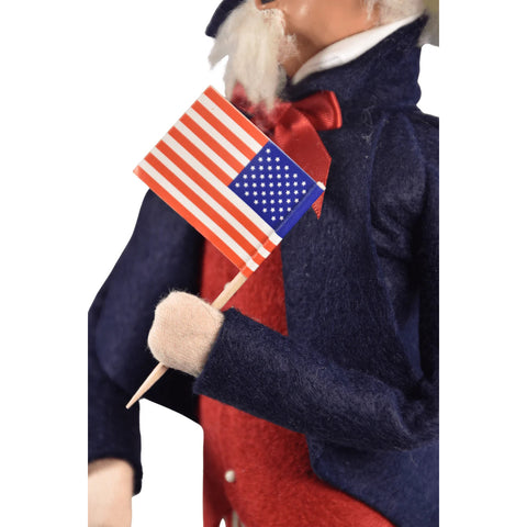 Uncle Sam Caroler Figurine, 13"