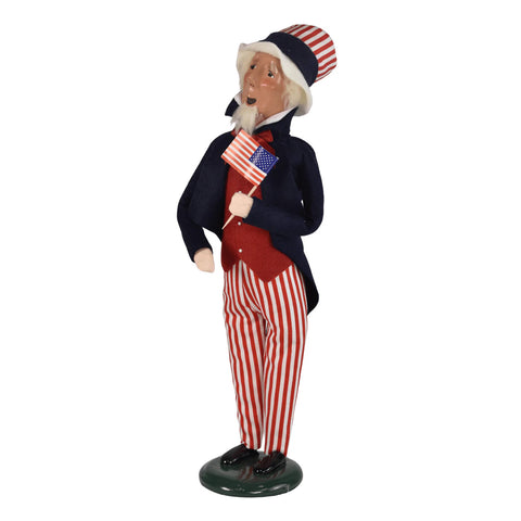 Uncle Sam Caroler Figurine, 13"