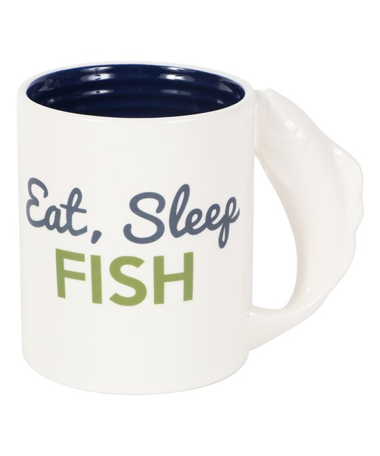 18oz Ceramic Fishing Handle Mug