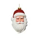 Plastic Santa Figure w Red Glitter Hat