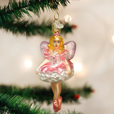 Sugar Plum Fairy Glass Ornament