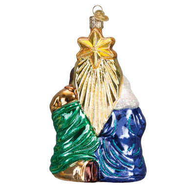 Holy Family w/Star Ornament Glass