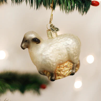 Sheep Glass Ornament