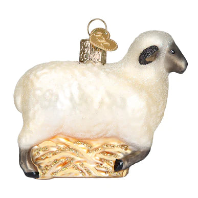 Sheep Glass Ornament