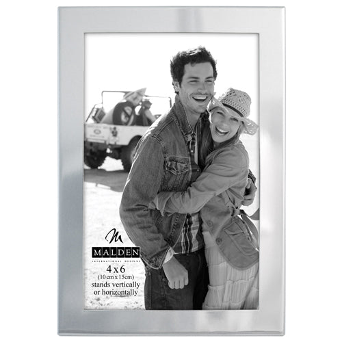 4x6 Essential Bright Silver Photo Frame