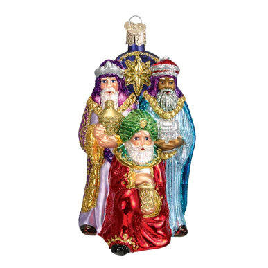 Three Wise Men Glass Ornament