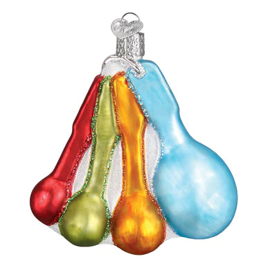 Measuring Spoons Glass Ornament