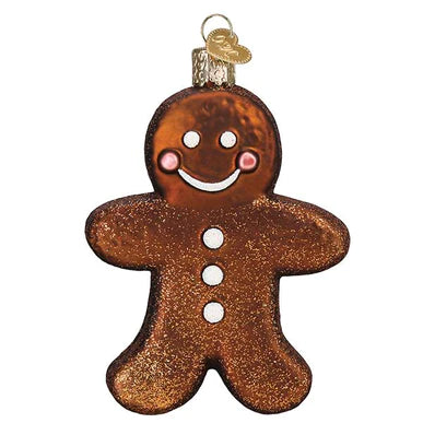 Glass Gingerbread Cookie Ornament