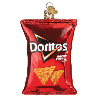 Glass Doritos Nacho Cheese Chips Ornament
