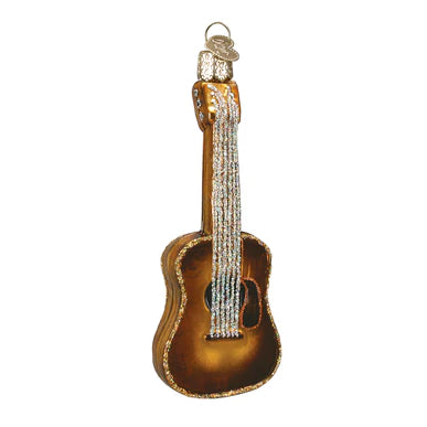 Glass Guitar Ornament