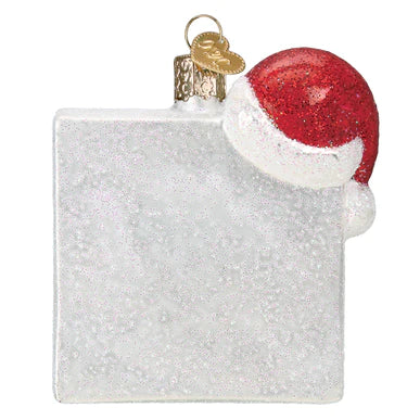 Merry Words Glass Ornament