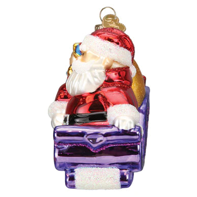 Santa & Friends Glass Ornament