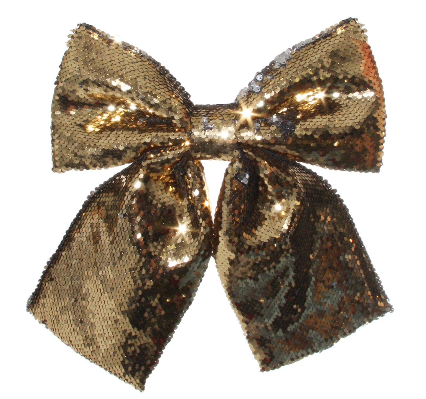 Sequin Bow With Clip Gold-Silver 30*32cm
